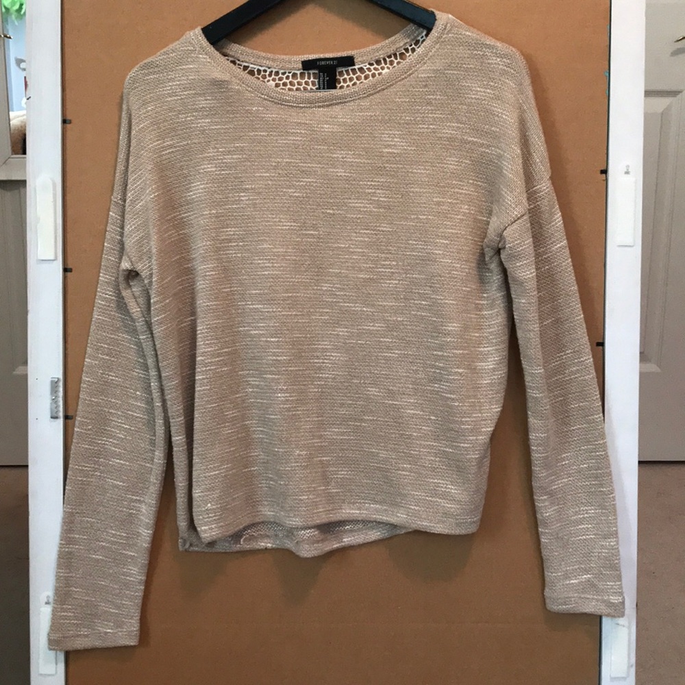 Tan knit top